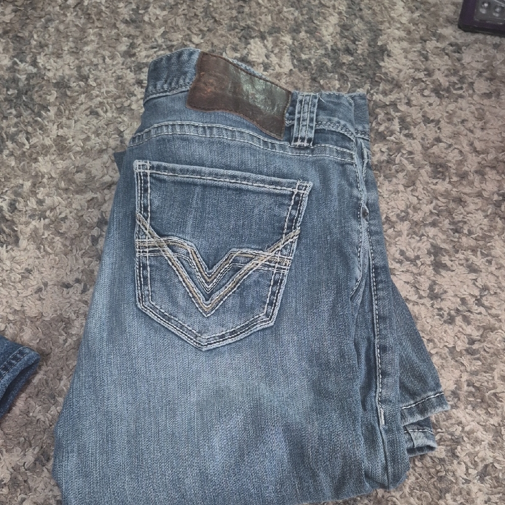 Men's Blue Bootcut Jeans